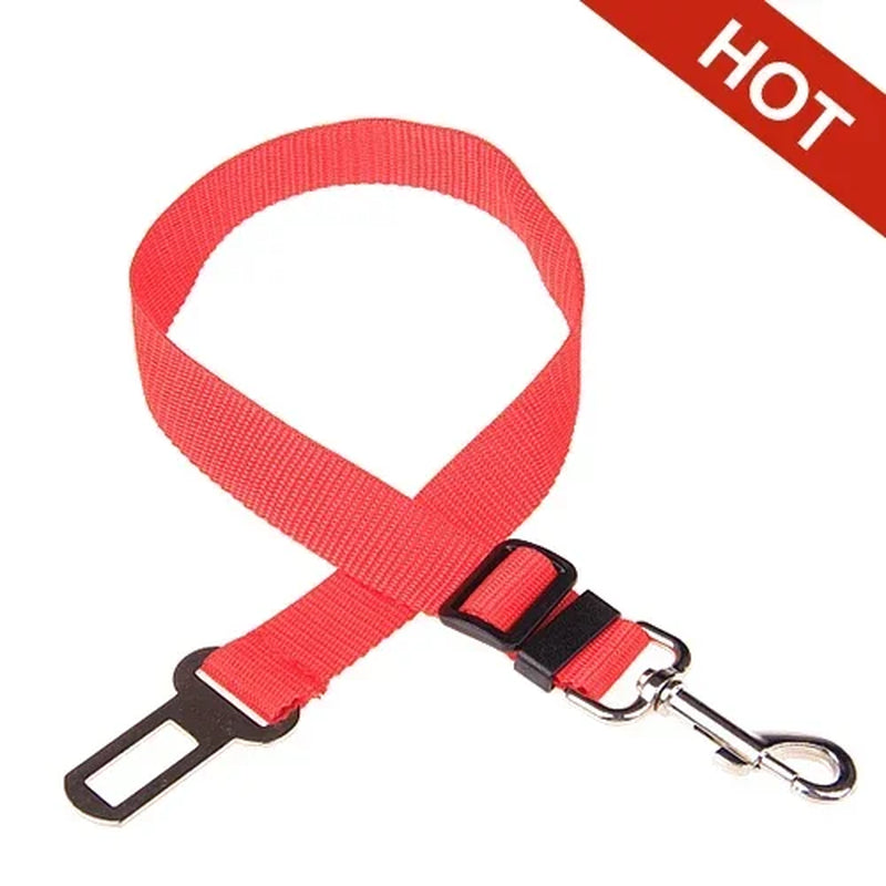 Adjustable Pet Cat Dog Car Seat Belt Pet Seat Vehicle Dog Harness Lead Clip Safety Lever Traction Dog Collars Dog Accessoires